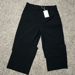 Pull and Bear straight leg black Smart Pants